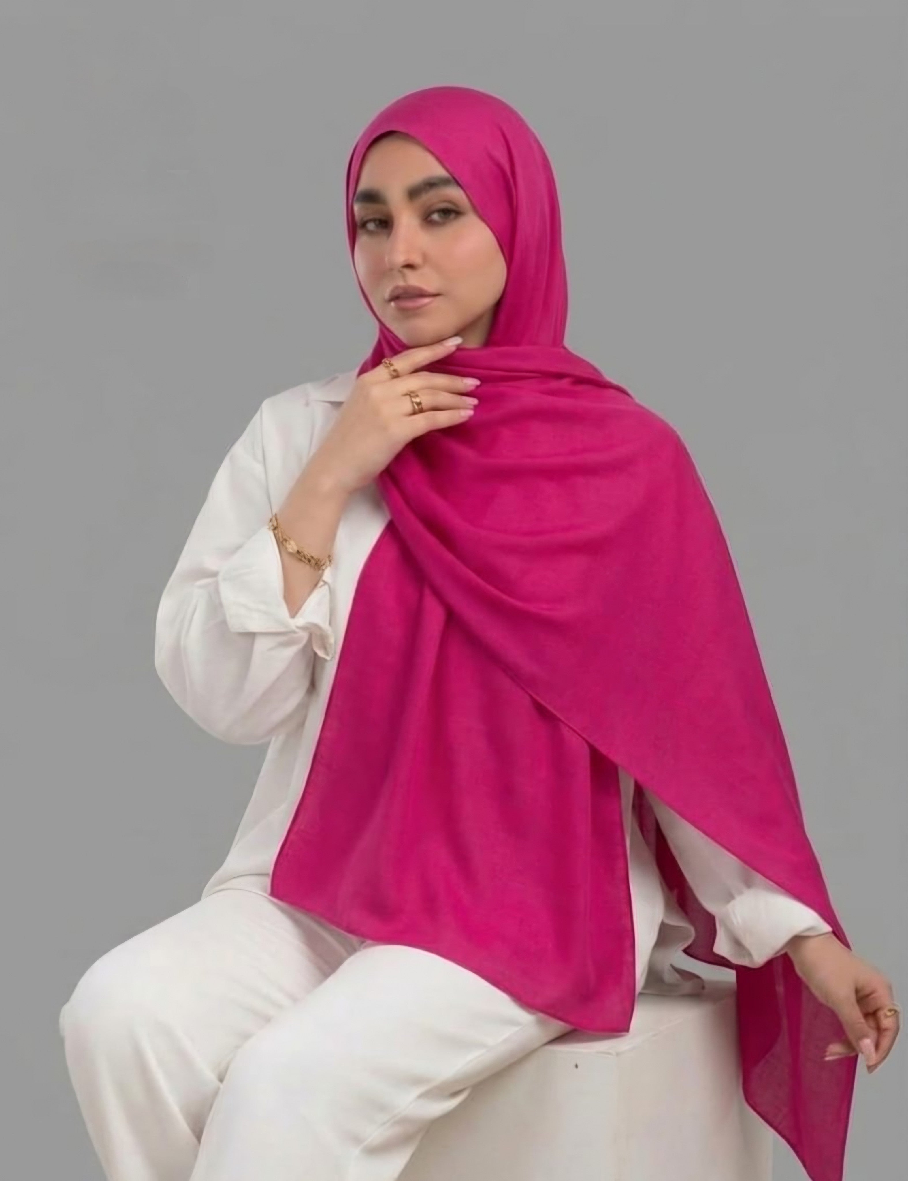 Hot Pink Modal Scarf