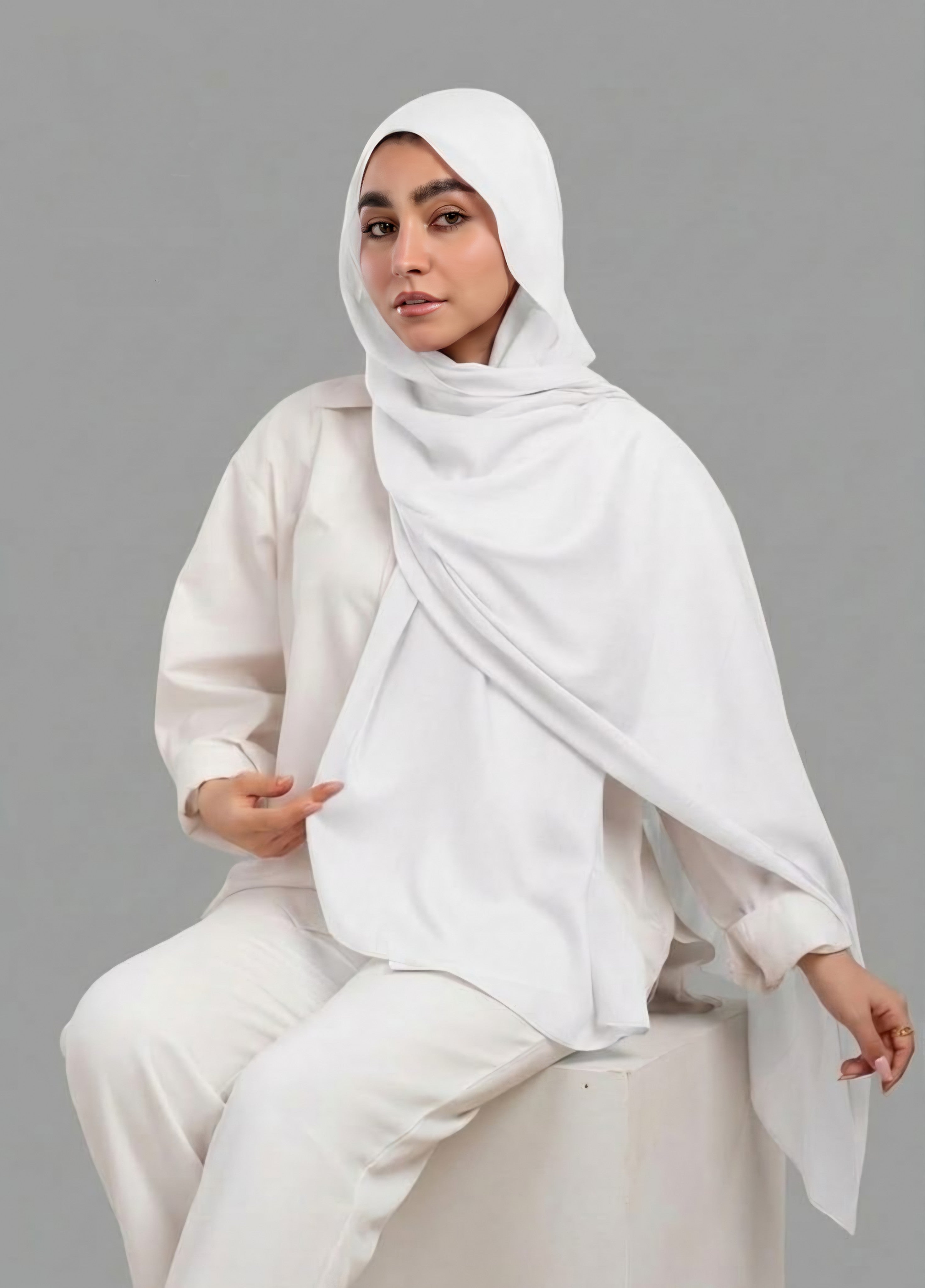 White Modal Scarf