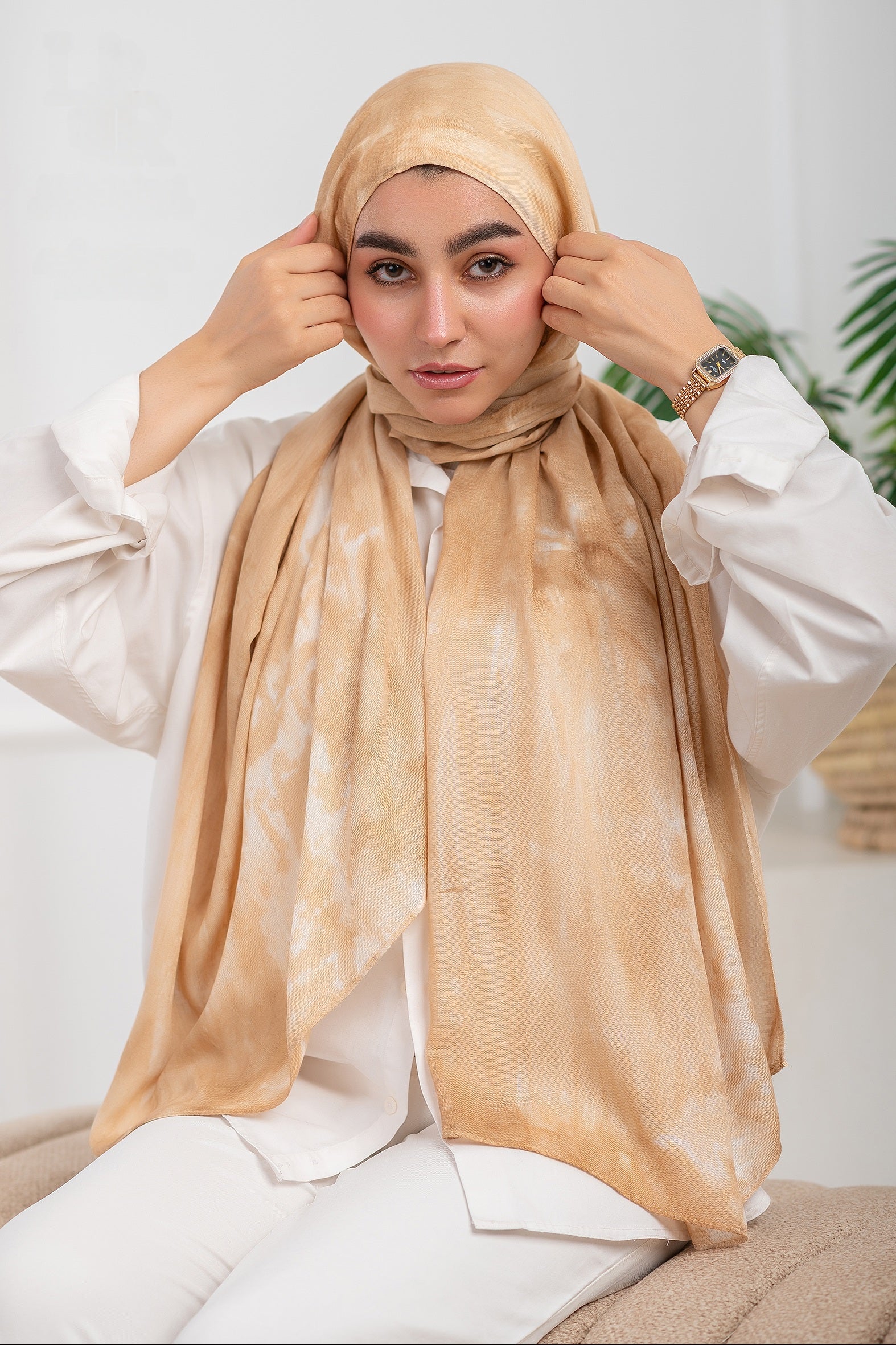 Tie-dye Cotton Scarf