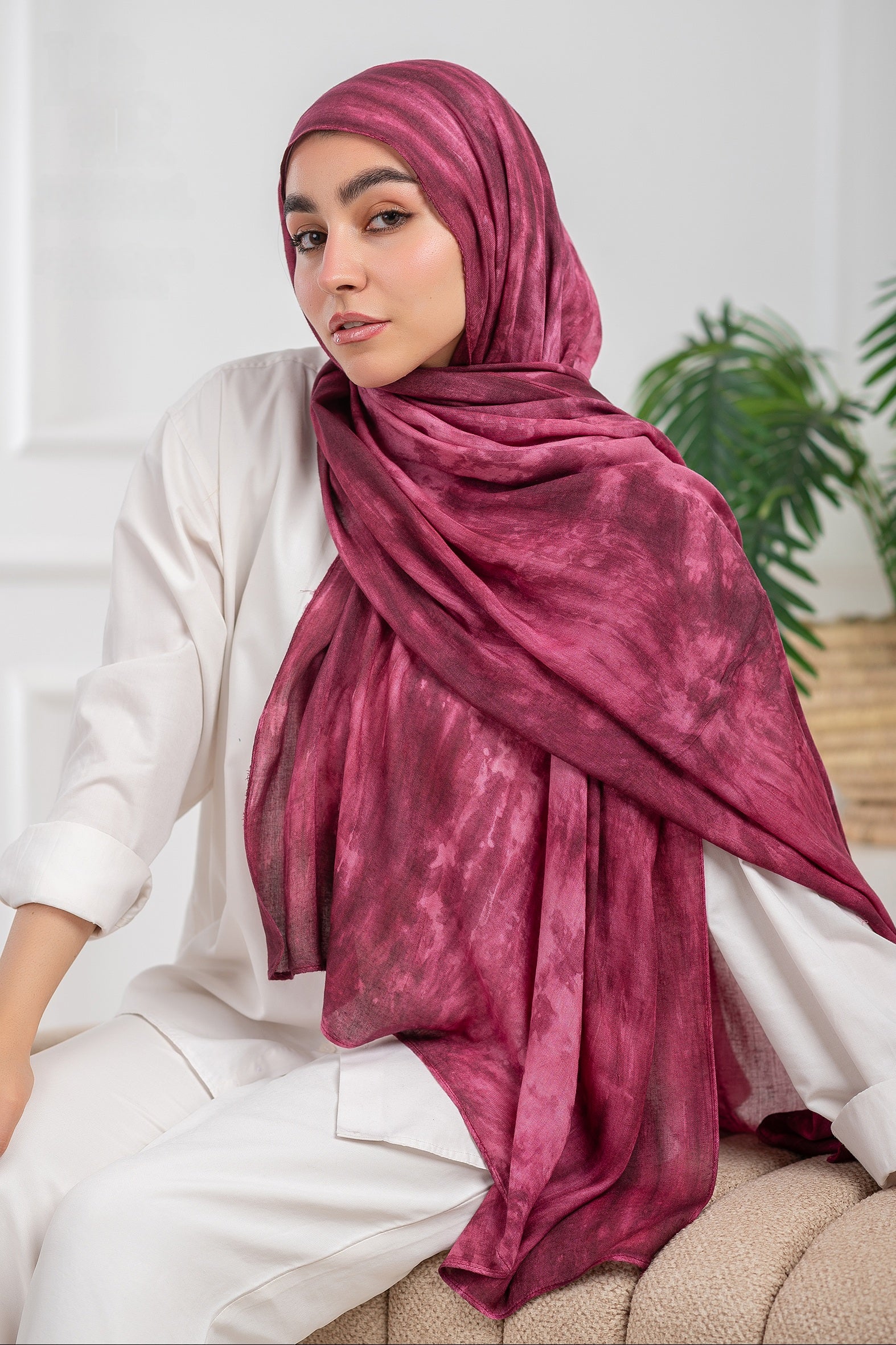 Tie-dye Cotton Scarf