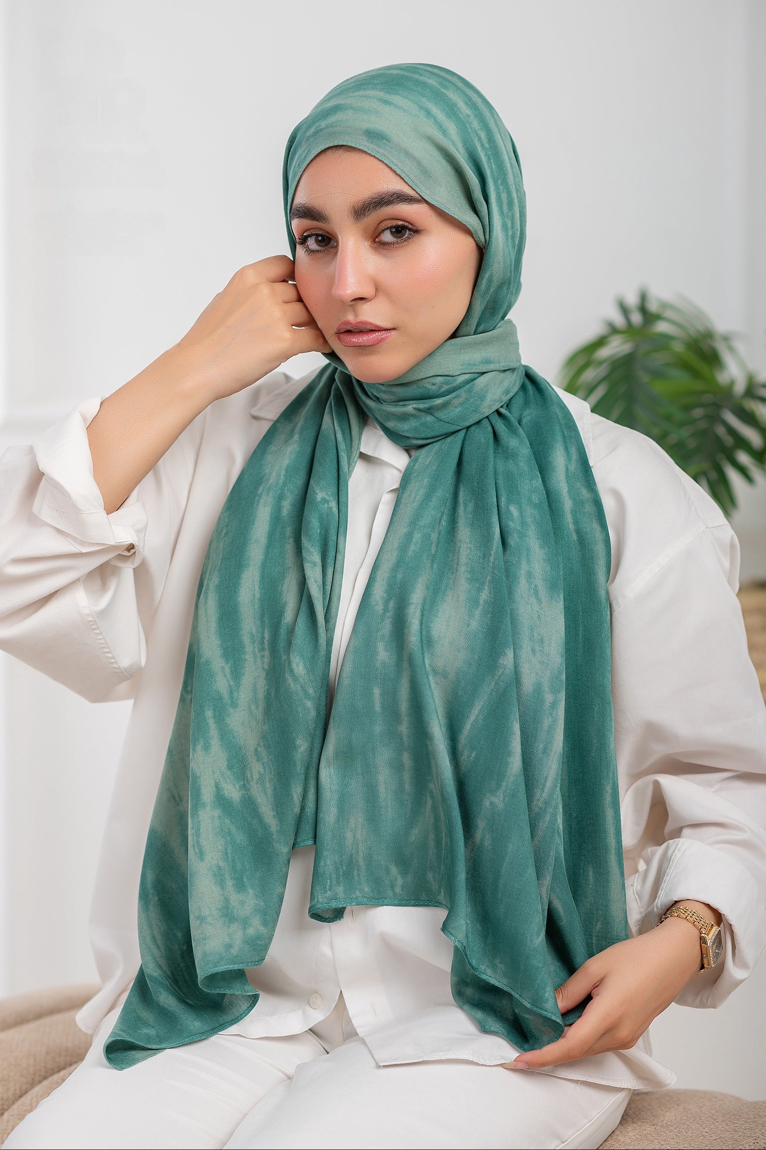 Tie-dye Cotton Scarf