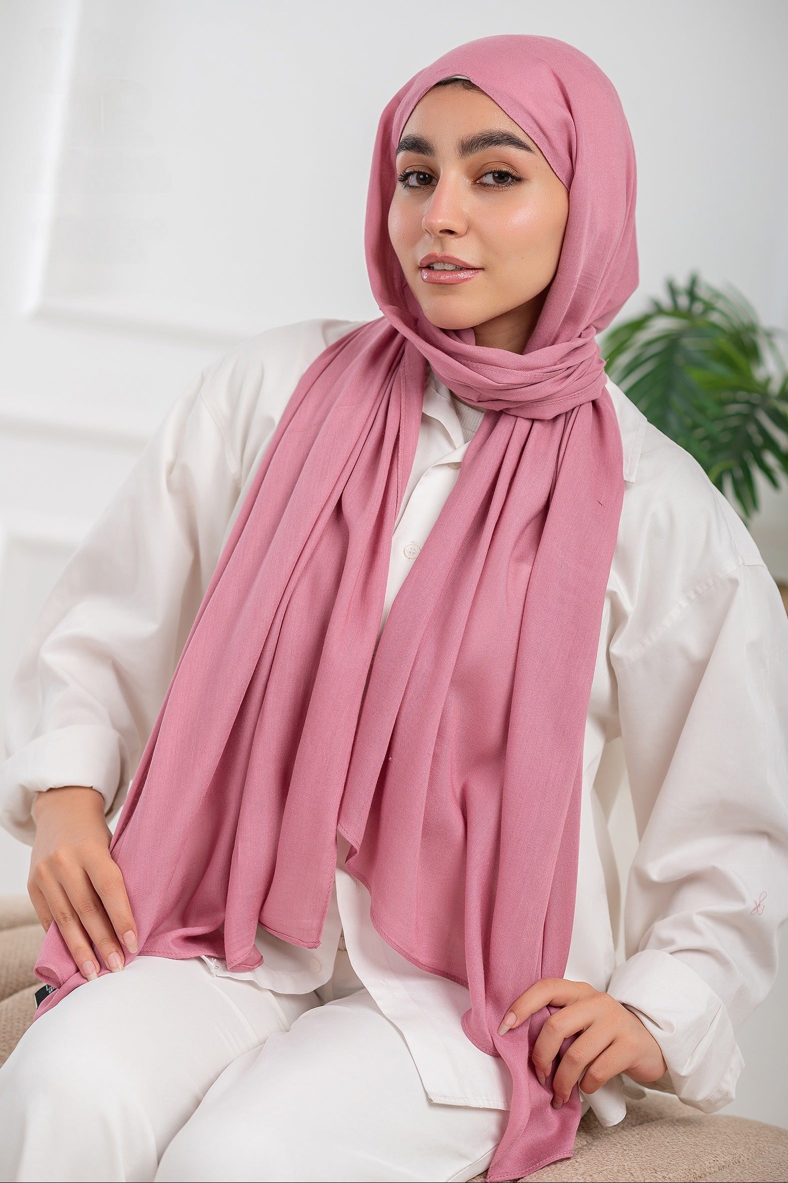 Pink Modal Scarf