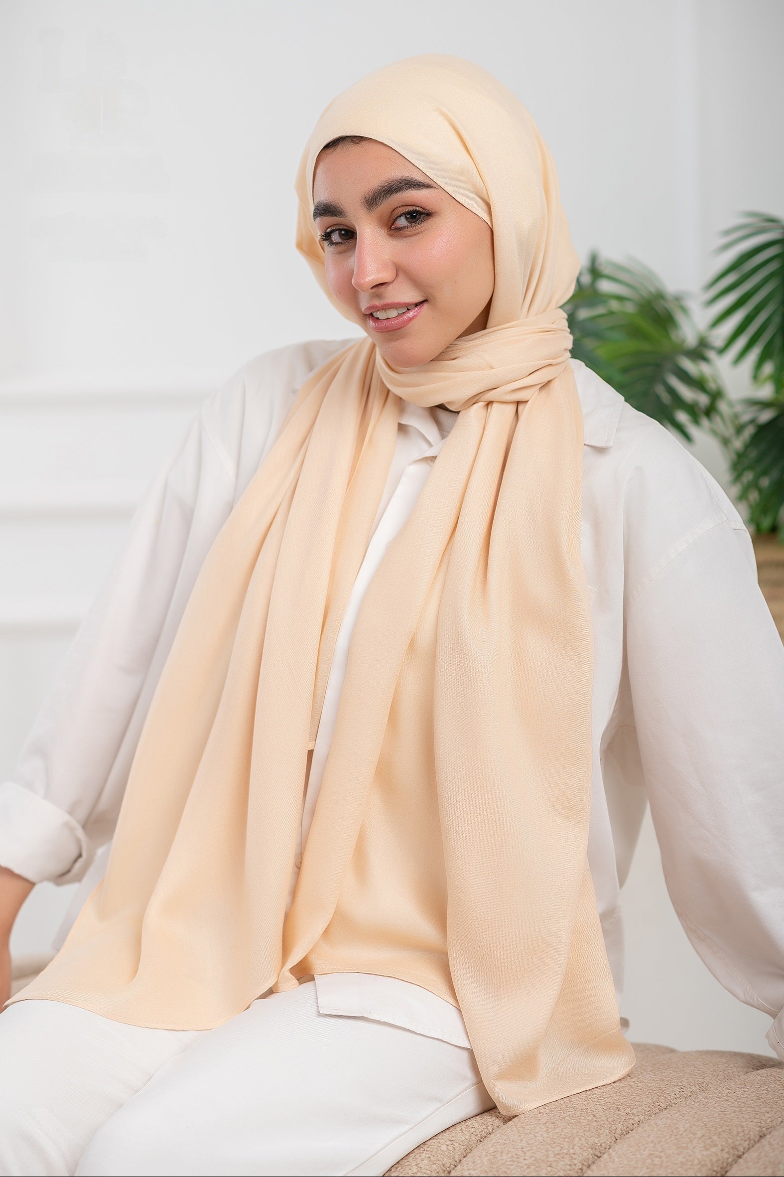 Peach Modal Scarf