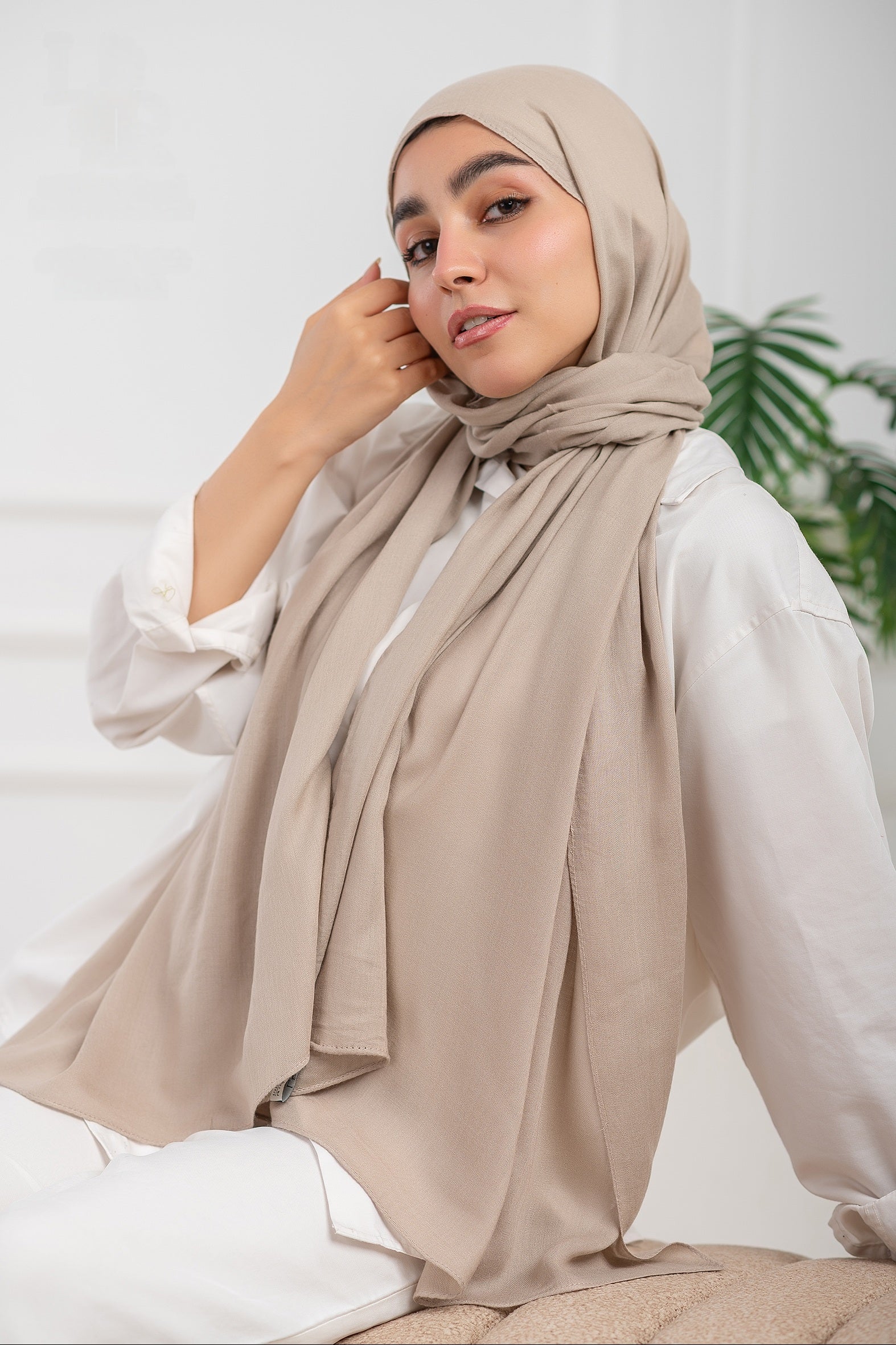 Beige Modal Scarf