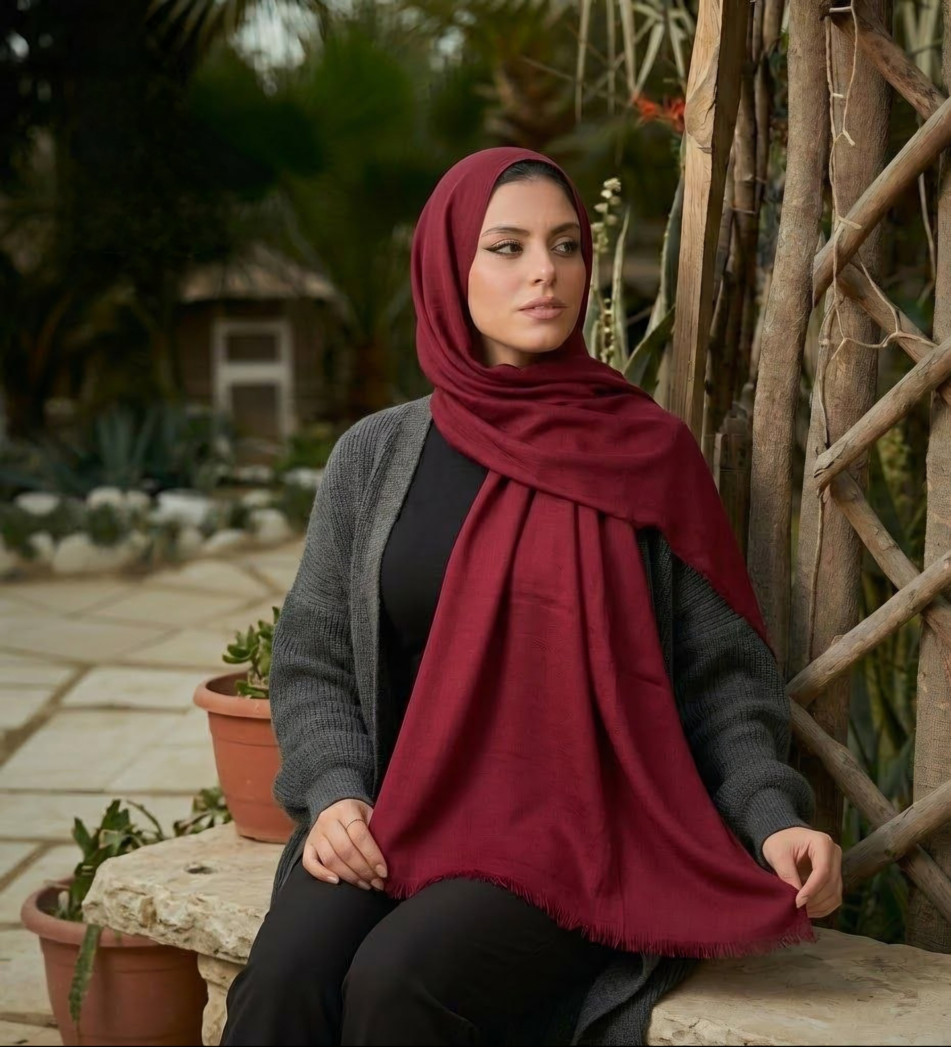 Plain Sponge Scarf
